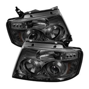 04-08 Ford F150 Spyder Auto LED Projector Headlights - Smoke