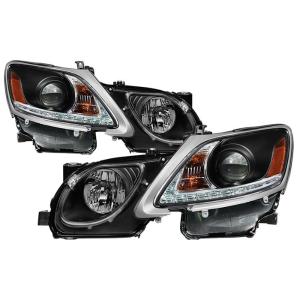 Lexus GS 300 / 350 / 450 / 460 2006-2011 - Xenon/HID Model Only ( Not Compatible With Halogen Model ) Projector Headlights - DRL LED - Black