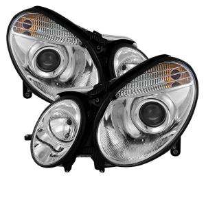 03-06 Mercedes E-Class Spyder Projector Headlights (Chrome)