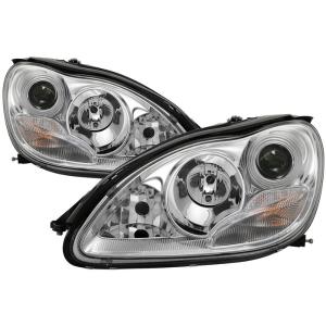 03-06 Mercedes S-Class Spyder Projector Headlights (Chrome)