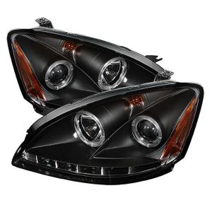 02-04 Nissan Altima Spyder Auto LED Projector Headlights - Black