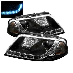 01-05 Volkswagen Passat Spyder DRL LED Projector Headlights - Black