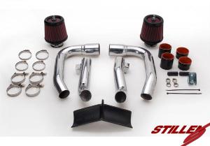 09-11 G37 4DR Stillen Gen 3 Ultra Long Tube Dual Intake Kit - Dual Filters / Urethane Shield