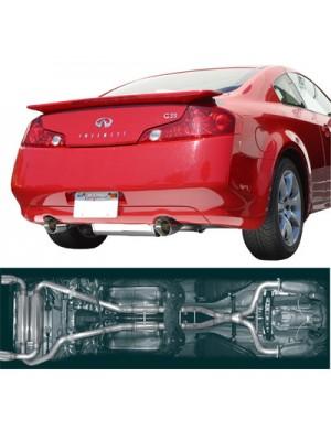 03-07 G35 Coupe Stillen Cat-Back Exhaust - Dual Wall Tips (Stainless)