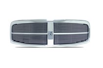 04-06 Dodge Durango Street Scene Chrome Grille Shell OEM Type With 4mm Billet Grille Insert