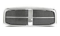 06-08 Dodge Ram Street Scene Chrome Grille Shell OEM Type With 4mm Billet Grille Insert