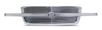 03-05 Chevy /03-04 Chevy HD Street Scene Chrome Grille Shell Recessed For OE Logo & 8Mm Billet Grille