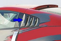 03-08 Nissan 350Z Street Scene Window Louvers (Urethane)