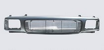 94-01 Dodge Ram Street Scene Grille Shells, Plastic and Chrome w/Billet Insert