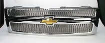 07-10 Chevy Silverado HD Street Scene Main Grille, Black Powder Coat