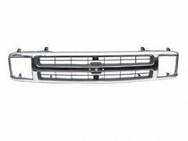 94-97 Chevy S10 Street Scene Chrome Grille Shell With Black Chrome Speed Grille Insert