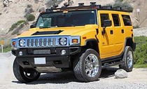 03-04 Hummer H2 Street Scene Cut-Out Grilles, OEM Valance and Bumper (Brushed)