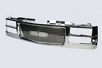 94-98 Sierra/CK - Plastic, 94-99 Suburban/Tahoe/Yukon/Yukon XL Street Scene Grille Shells, Plastic and Chrome w/Chrome Insert