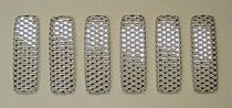 02-05 Jeep Liberty Street Scene Main Grille, Satin Aluminum