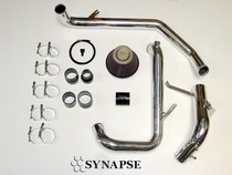 2008-2016 Mitsubishi Evolution X Synapse Intercooler Piping Kit with All Black Synchronic BOV (Polished Aluminum)