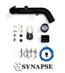 07-10 BMW 1 Series 135i Synapse Synchronic BOV Kit with Powder Coated Black Pipe