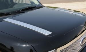 2009-2012 Ford Flex T-Rex T1 Series Hood Accents - Billet Machined Finish - 2 Piece