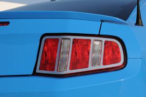 2010-2012 Ford Mustang (All) T-Rex T1 Series Tail Light Trim - Polished Stainless Steel