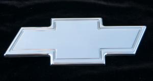 2007-2012 Chevrolet Avalanche T-Rex Billet Bowtie - Rear With Border - Polished (10.25 length)