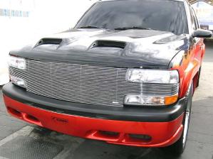 2001-2002 Chevrolet Silverado Heavy Duty T-Rex Full Face Billet - Replaces Factory Grille Shell (31 Bars, UPS OS3)