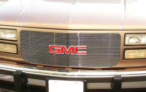 1994-1998 GMC Yukon T-Rex Billet Grille Insert - 30 Bars Flush Mount Style