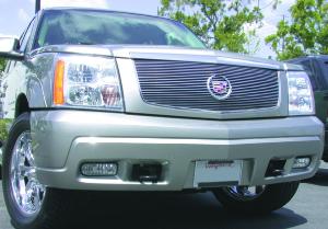 2002-2006 Cadillac Escalade, EXT, ESV T-Rex Billet Grille Insert With Out Logo Plate - OE Logo Mounts On Billet (27 Bars)