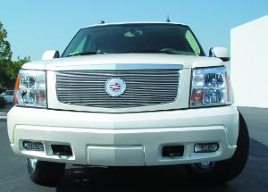 2002-2006 Cadillac Escalade, EXT, ESV T-Rex Billet Grille Insert With Center Billet Logo Plate (27 Bars)