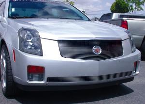 2003-2007 Cadillac CTS T-Rex Billet Grille Insert With Out Center Logo Plate - OE Logo Mounts On Billet (17 Bars)