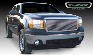 2007-2012 GMC Sierra;;2007-2010 GMC Sierra Denali T-Rex Billet Grille Insert & Overlay/Bolt On 