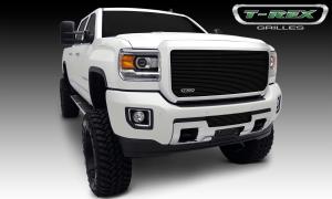 15-16 GMC Sierra HD T-Rex Billet Series Grille - Black, Aluminum