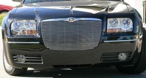 2005-2010 Chrysler 300 T-Rex Billet Grille Insert With Polished Billet Molding - Replaces Factory Grille (28 Bars)