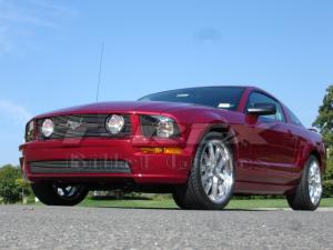 2005-2009 Ford Mustang GT Models T-Rex Billet Grille Insert - 3 Piece - GT Models With Fog Lamps In Grille, 15 Bars)