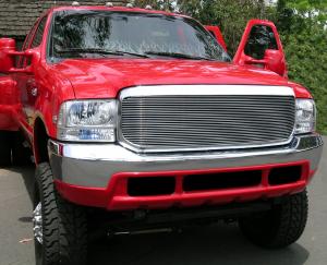 1999-2004 Ford Super Duty T-Rex Billet Grille Insert - 1 Piece Look - Full Opening (Requires Cutting OE grille) 