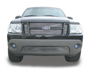 2001-2005 Ford Explorer 2Dr Sport, Sport Trac T-Rex Billet Grille Insert - 4 Piece Look, Installs behind grille openings - EZ Install (23 Bars)