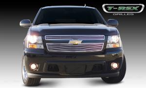 2007-2012 Chevrolet Suburban, 2007-2012 Chevrolet Avalanche, 2007-2012 Chevrolet Tahoe T-Rex Billet Grille Overlay/Bolt On - 2 Piece (6, 11 Bars)