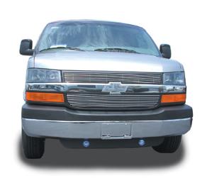 2003-2012 Chevrolet Express Van T-Rex Billet Grille Overlay/Bolt On - 2 Piece (8, 11 Bars)