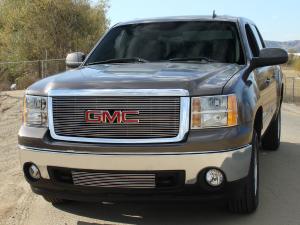 2007-2012 GMC Sierra T-Rex Billet Grille Overlay/Bolt On With Logo Opening