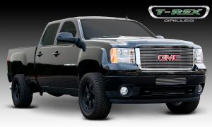 2011-2012 GMC Sierra Heavy Duty T-Rex Billet Grille Overlay/Bolt On With Logo Opening