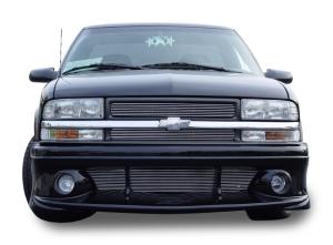 1998-2005 Chevrolet Blazer, 1998-2004 Chevrolet S10 PU T-Rex Billet Grille Overlay/Bolt On - 2 Piece - For grilles With Honeycomb Mesh Style (6, 7 Bars)