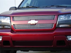 2006-2009 Chevrolet Trailblazer LT T-Rex Billet Grille Overlay/Bolt On - 2 Piece (6, 11 Bars)