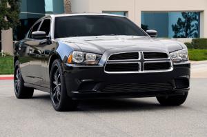 2011-2012 Dodge Charger T-Rex Billet Grille Overlay/Bolt On - 4 Piece - All Black