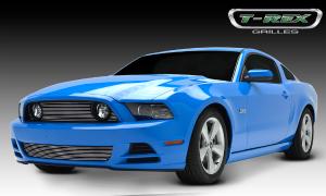 13-14 Ford Mustang (GT) T-Rex Billet Series Grilles - Polished, Aluminum