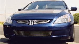 2003-2005 Honda Accord 4 Door T-Rex Billet Grille Overlay - 2 Piece (3 Bars Each)