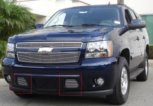 2007-2012 Chevrolet Suburban, 2007-2012 Chevrolet Avalanche (Except Z71), 2007-2012 Chevrolet Tahoe, LTZ T-Rex Bumper Billet Grille - Piece (11 Bars, Remove Tow Hooks)