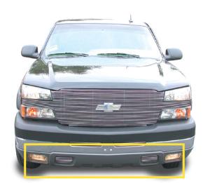 2003-2006 Chevrolet Silverado T-Rex Bumper Air Dam - Tow Hooks Billet Grille Insert  (Hooks Must Be Removed) 