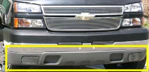 2003-2006 Chevrolet Silverado T-Rex Bumper Air Dam - Fog Lamps Billet Insert (Fog Lamps Must Be Removed) 