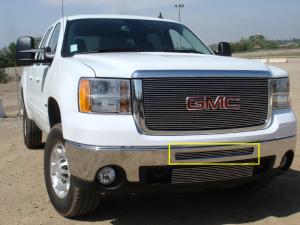  2009-2012 GMC Sierra All Heavy Duty;;2009-2011 Sierra 1500 Models;; 2007-2010 GMC Sierra Denali;; 2007-2010 GMC Sierra Heavy Duty T-Rex Bumper Billet Grille - Top Steel Bumper Opening