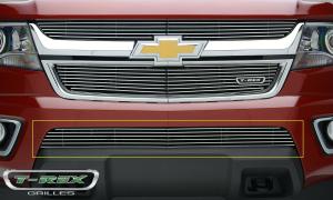 15 Chevrolet Colorado T-Rex Billet Series Bumper Grilles - Polished, Aluminum