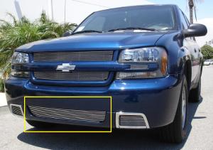 2006-2009 Chevrolet Trailblazer SS T-Rex Bumper Billet Grille Insert - Center Only (Sits Over Factory Fog Lights)