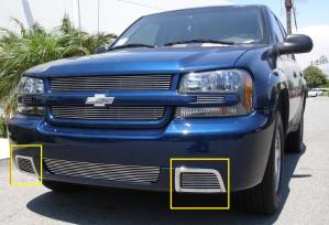 2006-2009 Chevrolet Trailblazer SS T-Rex Bumper Billet Grille Insert - 2 Vents